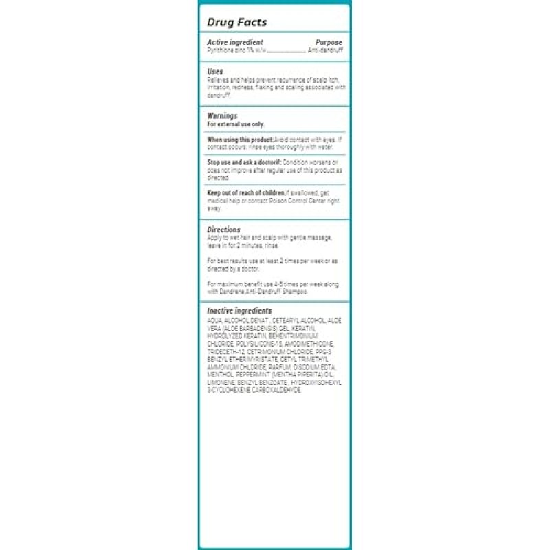 REVITA DS LABS DANDRENE DANDRUFF CONDITIONER 205ML SOOTHES ITCHY SCALP, MOISTURIZES CONTROLS OIL