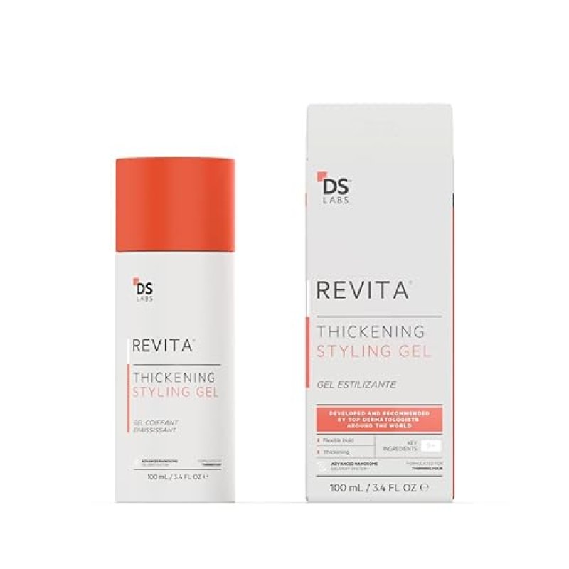REVITA HAIR GEL FOR MEN MEDIUM HOLD, VOLUMIZING THICKENING, 3.4 FL OZ