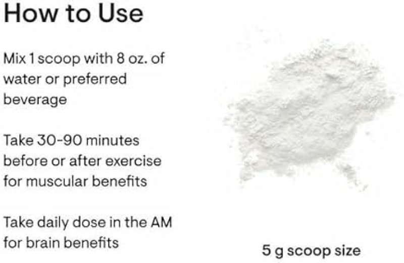 THORNE MICRONIZED CREATINE MONOHYDRATE POWDER 5G, 180 SERVINGS, UNFLAVORED, NSF CERTIFIED