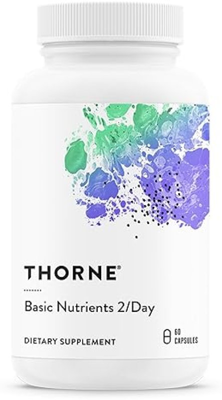 THORNE BASIC NUTRIENTS 2 DAY MULTIVITAMIN GLUTEN, DAIRY SOY-FREE 60 CAPSULES