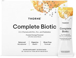 THORNE COMPLETE BIOTIC PROBIOTIC PREBIOTIC POSTBIOTIC FOR GUT, DIGESTIVE IMMUNE HEALTH 30 SERVINGS