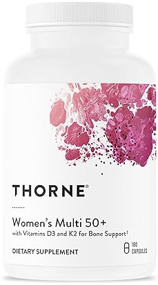 THORNE WOMENS MULTI 50 MULTIVITAMIN - HEART, BRAIN, BONE IMMUNE SUPPORT - 180 CAPS