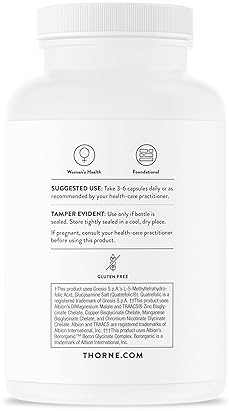 THORNE WOMENS MULTI 50 MULTIVITAMIN - HEART, BRAIN, BONE IMMUNE SUPPORT - 180 CAPS