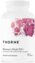 THORNE WOMENS MULTI 50 MULTIVITAMIN - HEART, BRAIN, BONE IMMUNE SUPPORT - 180 CAPS