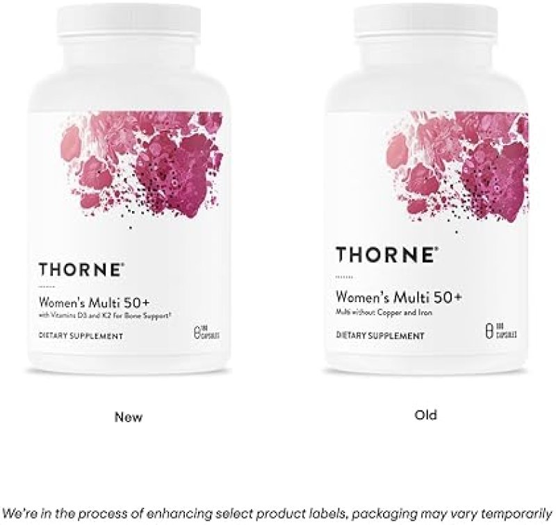 THORNE WOMENS MULTI 50 MULTIVITAMIN - HEART, BRAIN, BONE IMMUNE SUPPORT - 180 CAPS