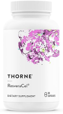 THORNE RESVERACEL NICOTINAMIDE RIBOSIDE WITH QUERCETIN RESVERATROL SUPPORTS HEALTHY AGING