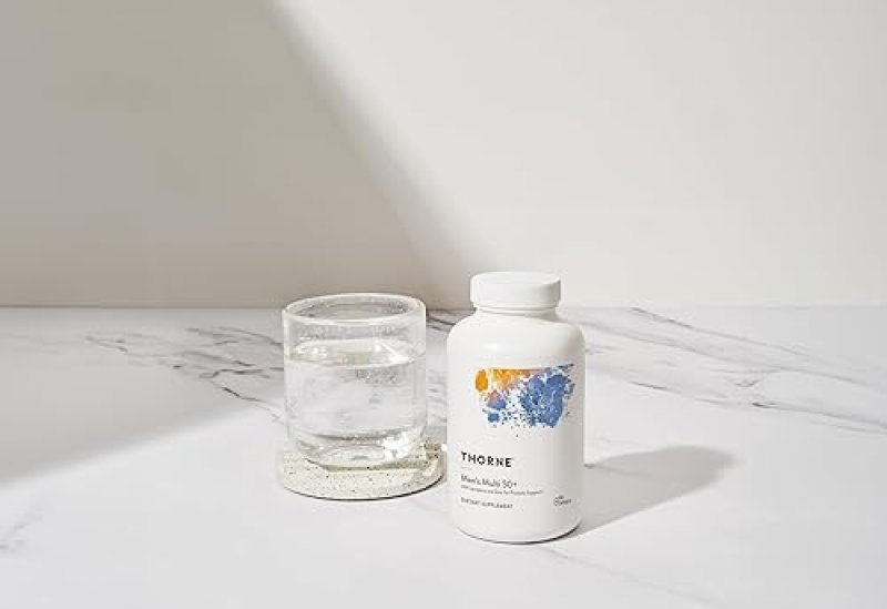 THORNE MENS MULTI 50 MULTIVITAMIN - HEART, BRAIN, IMMUNE PROSTATE SUPPORT - 180 CAPS