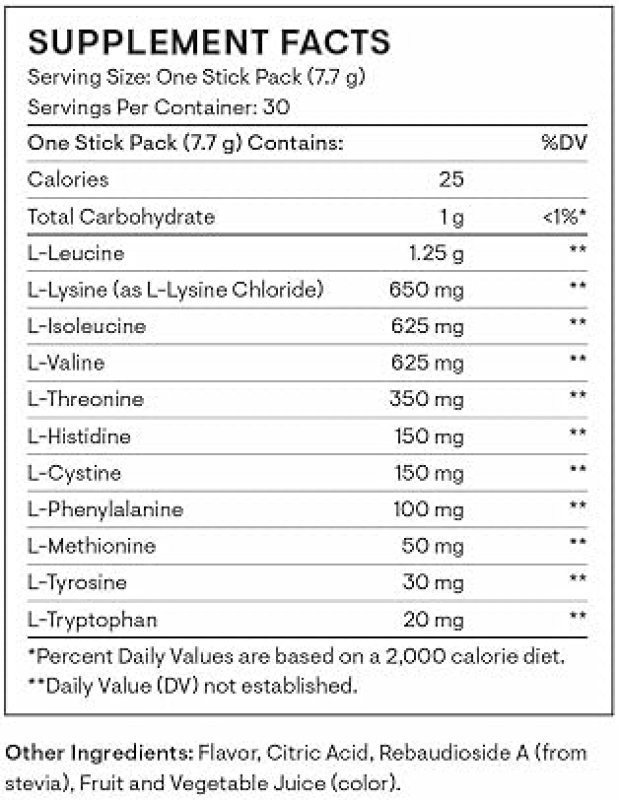 THORNE AMINO COMPLEX EAA BCAA POWDER BOOSTS MUSCLE ENERGY, NSF CERTIFIED, BERRY 30 SERVINGS