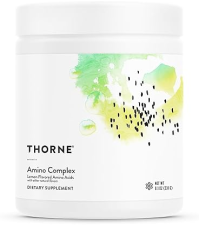 THORNE AMINO COMPLEX EAA BCAA POWDER LEMON - LEAN MUSCLE ENERGY BOOST, NSF CERTIFIED, 30 SERVINGS