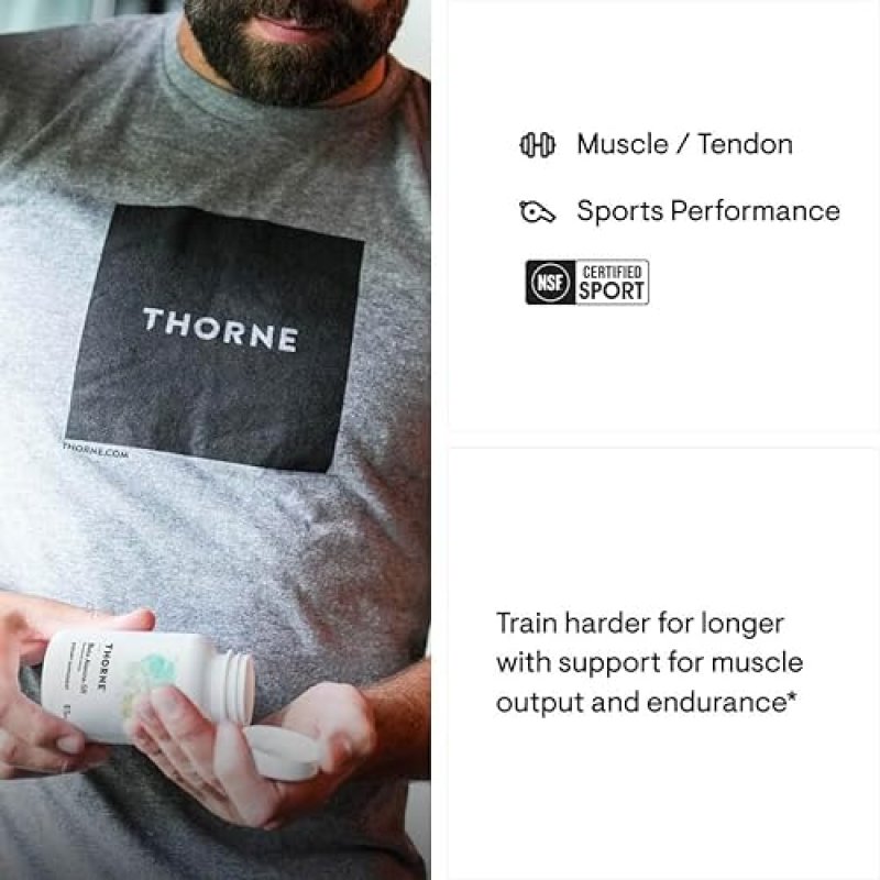 THORNE BETA ALANINE SUSTAINED RELEASE 120 TABLETS MUSCLE ENDURANCE AMINO ACID, NSF CERTIFIED