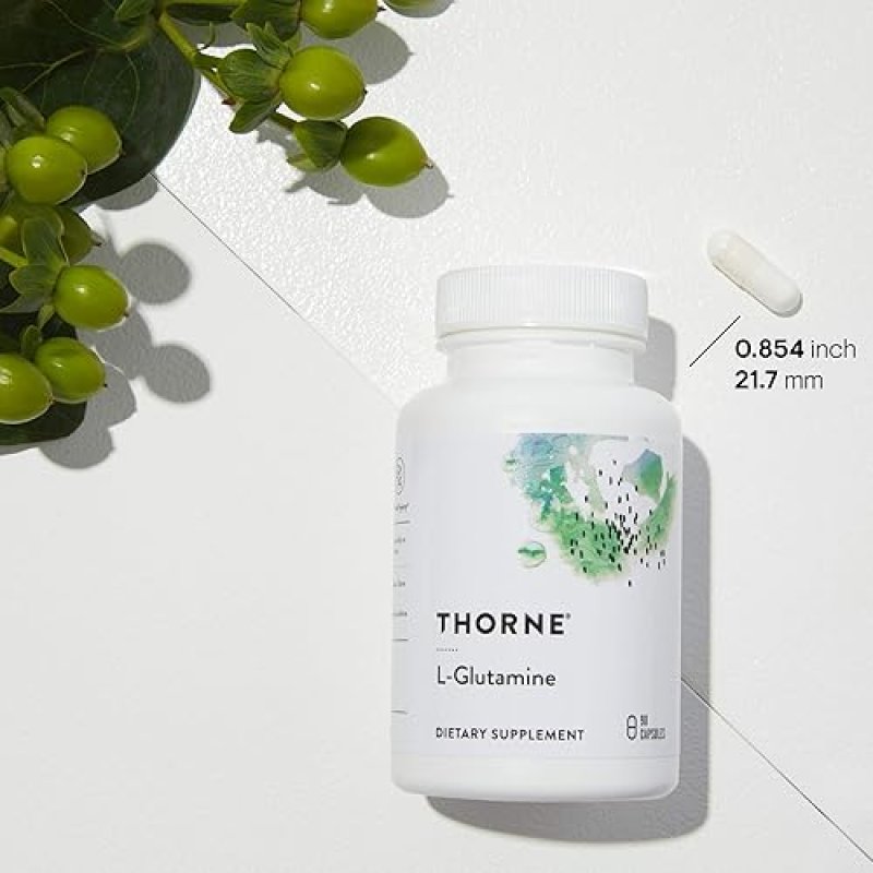 THORNE L-GLUTAMINE CAPSULES AMINO ACID SUPPLEMENT FOR GUT HEALTH IMMUNE SUPPORT, 90 COUNT