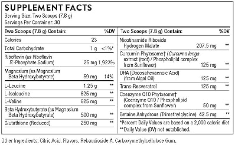 THORNE SYNAQUELL BRAIN SUPPORT WITH BHB, BCAAS, COQ10, DHA COGNITIVE HEALTH, NSF SPORT