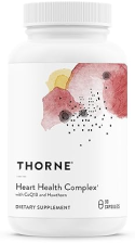 THORNE HEART HEALTH COMPLEX WITH COQ10, TAURINE HAWTHORN 90 CAPSULES, COENZYME Q10 SUPPLEMENT