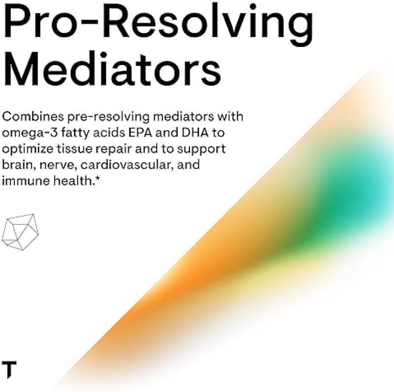 THORNE PRO-RESOLVING MEDIATORS WITH EPA DHA SUPPORTS BRAIN HEALTH BALANCED RESPONSE 60 GELCAPS