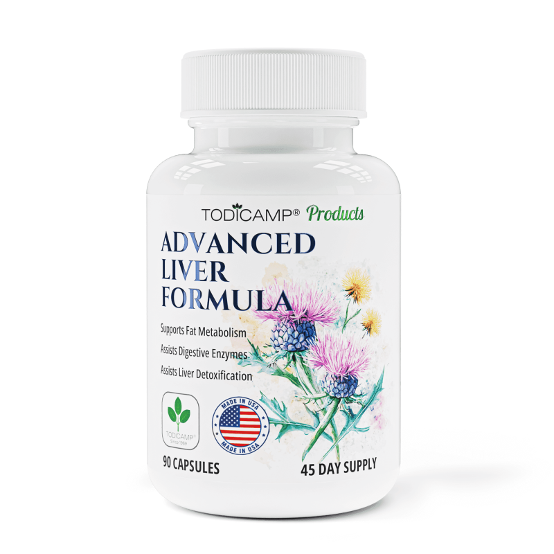 TODICAMP LIVER DETOX CAPSULES WITH MILK THISTLE, ARTICHOKE CHOLINE FOR LIVER HEALTH REPAIR