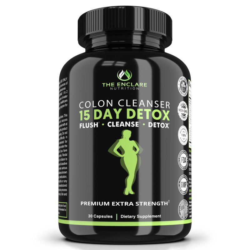 ENCLARE NUTRITION 15-DAY COLON CLEANSE DETOX 30CT WEIGHT LOSS METABOLISM BOOSTER SUPPLEMENT