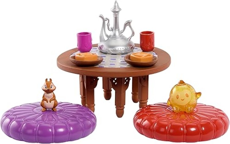 MATTEL DISNEY WISH BEST FRIENDS TEA TIME PLAYSET WITH ASHA DAHLIA DOLLS, 2 FIGURES ACCESSORIES