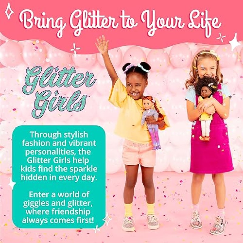 BRANFORD GLITTER GIRLS 14-INCH DELUXE BIRTHDAY PARTY DOLL OUTFIT TOYS CLOTHES FOR GIRLS 3 YEARS