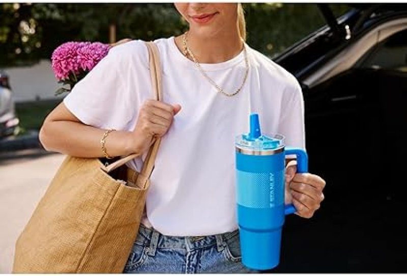 STANLEY QUENCHER PROTOUR INSULATED STAINLESS STEEL TUMBLER WITH LEAKPROOF FLIP STRAW HANDLE