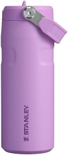 STANLEY ICEFLOW FLIP STRAW 16OZ LILAC WATER BOTTLE INSULATED, LEAK-RESISTANT, BPA-FREE