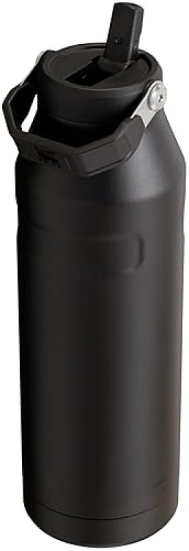 STANLEY ICEFLOW FLIP STRAW 50OZ INSULATED STAINLESS STEEL WATER BOTTLE, LEAK-RESISTANT, BPA-FREE
