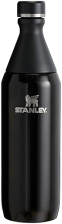STANLEY ALL DAY SLIM 20OZ INSULATED STAINLESS STEEL BOTTLE LEAKPROOF TWIST LID, BPA-FREE, BLACK