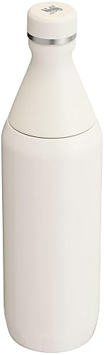 STANLEY ALL DAY SLIM 20OZ INSULATED STAINLESS STEEL WATER BOTTLE LEAKPROOF, BPA-FREE CREAM