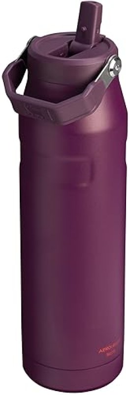 STANLEY ICEFLOW FLIP STRAW 36OZ WATER BOTTLE INSULATED STAINLESS STEEL, LEAK-RESISTANT, BPA-FREE