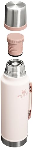 STANLEY CLASSIC 1.5QT INSULATED VACUUM BOTTLE ROSE QUARTZ LEAKPROOF, WIDE MOUTH, BPA-FREE