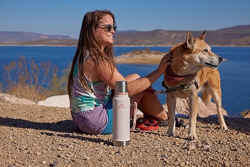 STANLEY CLASSIC 1.5QT INSULATED VACUUM BOTTLE ROSE QUARTZ LEAKPROOF, WIDE MOUTH, BPA-FREE