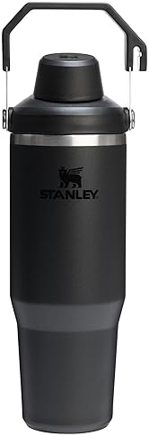 STANLEY ICEFLOW 2.0 30OZ INSULATED STAINLESS STEEL TUMBLER WITH HANDLE LEAKPROOF LID, BLACK
