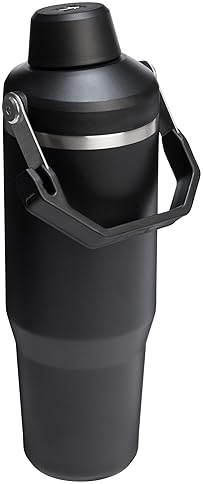 STANLEY ICEFLOW 2.0 30OZ INSULATED STAINLESS STEEL TUMBLER WITH HANDLE LEAKPROOF LID, BLACK
