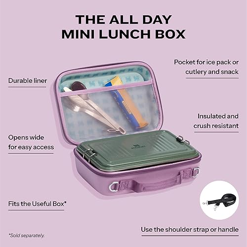 STANLEY LILAC 4.2-QUART ALL DAY MINI LUNCH BOX EVA INSULATED, CRUSH RESISTANT, BPA-FREE