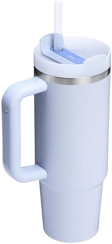 STANLEY QUENCHER 30OZ INSULATED STAINLESS STEEL TUMBLER WITH HANDLE, STRAW FLOWSTATE LID