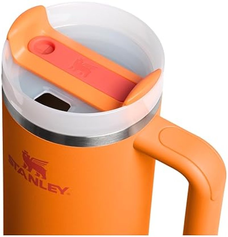 STANLEY QUENCHER 30OZ INSULATED STAINLESS STEEL TUMBLER WITH HANDLE, STRAW 3-POSITION LID