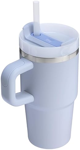 STANLEY QUENCHER 20OZ INSULATED STAINLESS STEEL TUMBLER WITH HANDLE, STRAW 3-POSITION LID