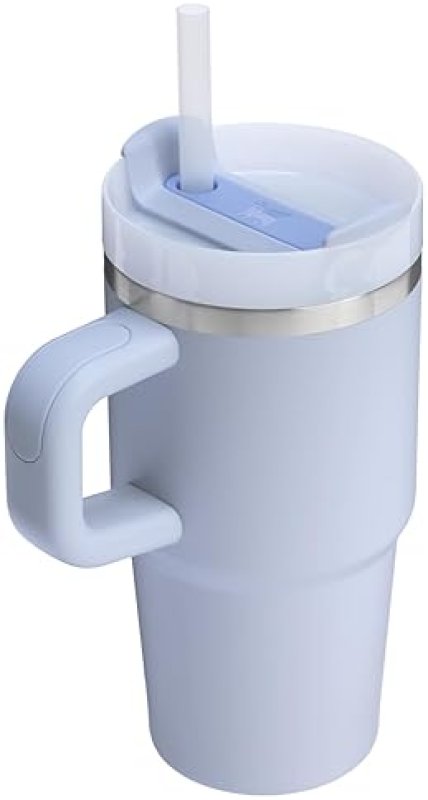STANLEY QUENCHER 20OZ INSULATED STAINLESS STEEL TUMBLER WITH HANDLE, STRAW 3-POSITION LID