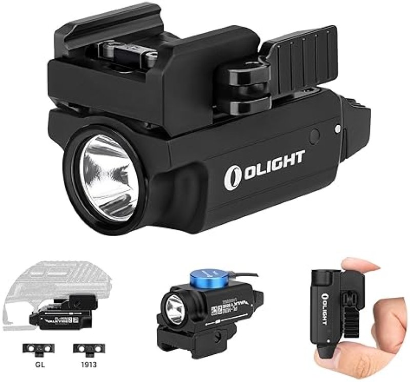 OLIGHT PL-MINI 2 VALKYRIE 600 LUMEN USB RECHARGEABLE COMPACT TACTICAL WEAPON LIGHT WITH RAIL
