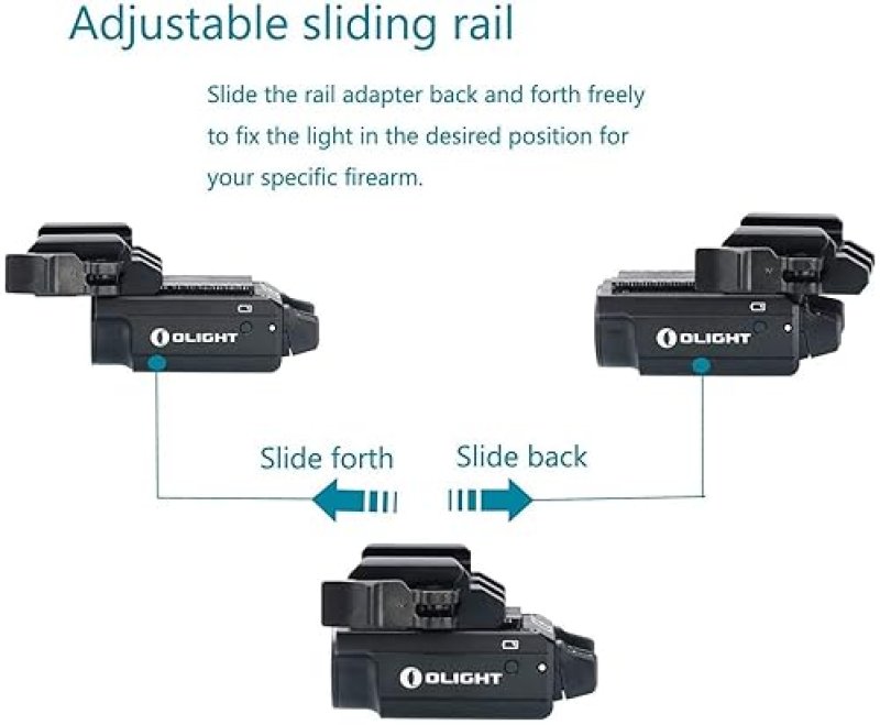 OLIGHT PL-MINI 2 VALKYRIE 600 LUMEN USB RECHARGEABLE COMPACT TACTICAL WEAPON LIGHT WITH RAIL