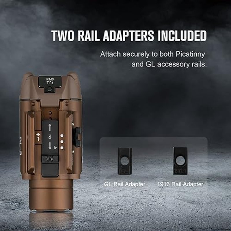 OLIGHT PL-3S VALKYRIE 1000 LUMEN COMPACT TACTICAL WEAPON LIGHT FOR 1913 PICATINNY RAIL BLACK