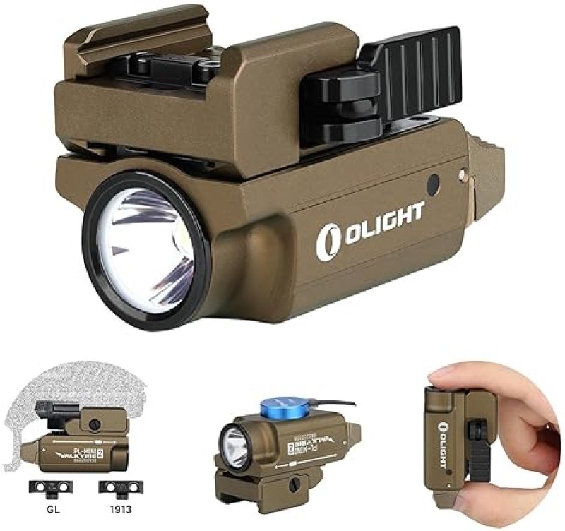 OLIGHT PL-MINI 2 VALKYRIE 600 LUMENS USB RECHARGEABLE COMPACT HUNTING FLASHLIGHT WITH RAIL