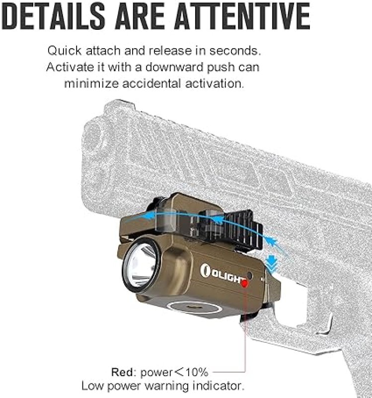 OLIGHT PL-MINI 2 VALKYRIE 600 LUMENS USB RECHARGEABLE COMPACT HUNTING FLASHLIGHT WITH RAIL