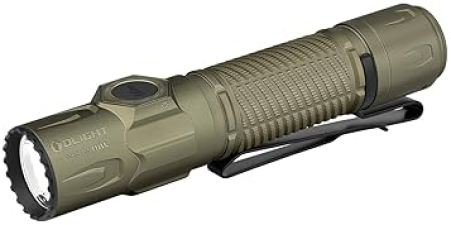OLIGHT WARRIOR ULTRA 2500 LUMEN TACTICAL RECHARGEABLE FLASHLIGHT WITH PROXIMITY SENSOR OLIVE GREEN