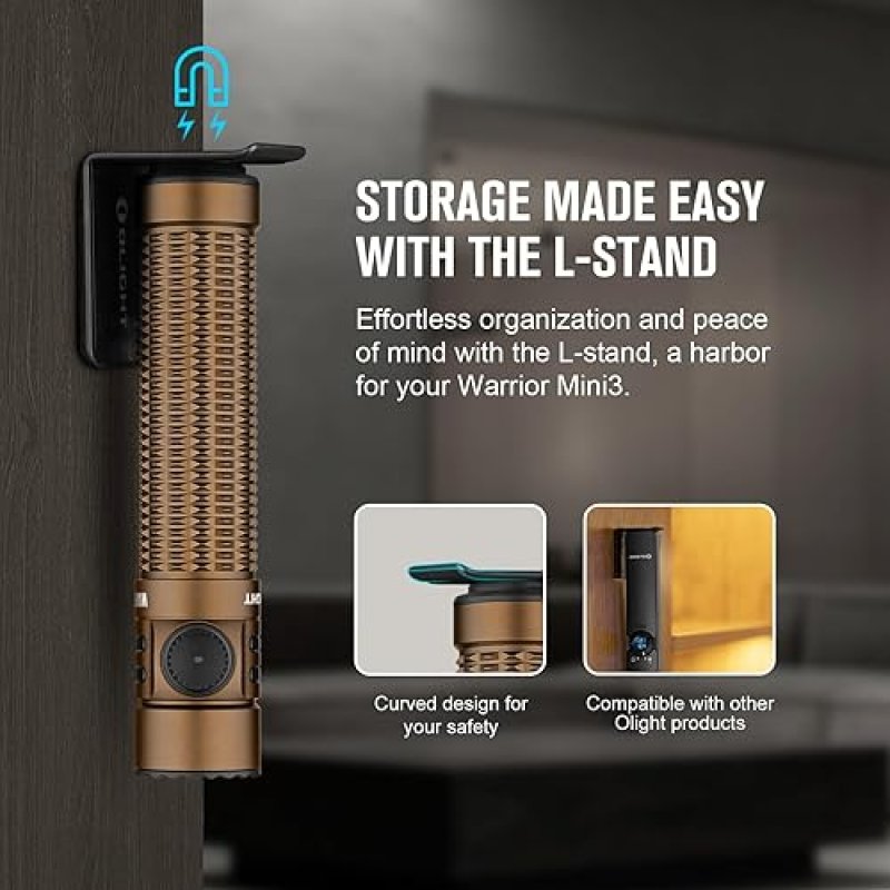 OLIGHT WARRIOR MINI3 1750L RECHARGEABLE TACTICAL FLASHLIGHT WITH DUAL SWITCH PROXIMITY SENSOR