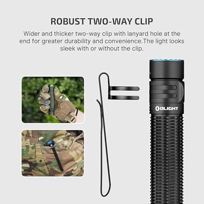 OLIGHT WARRIOR MINI3 1750L RECHARGEABLE TACTICAL FLASHLIGHT WITH DUAL SWITCH PROXIMITY SENSOR
