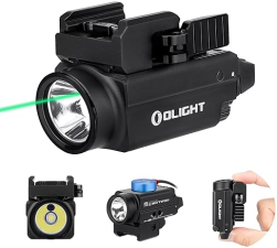 OLIGHT BALDR S 800 LUMEN COMPACT TACTICAL RAIL MOUNT FLASHLIGHT WITH GREEN BEAM USB RECHARGE