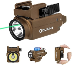 OLIGHT BALDR S 800 LUMEN COMPACT TACTICAL WEAPON LIGHT GREEN BEAM WHITE LED USB RECHARGEABLE