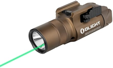 OLIGHT BALDR PRO R 1350 LUMEN TACTICAL FLASHLIGHT GREEN BEAM WHITE LED USB RECHARGEABLE
