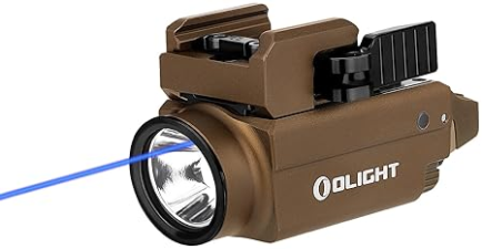OLIGHT BALDR S 800 LUMEN BLUE BEAM TACTICAL FLASHLIGHT USB RECHARGEABLE WHITE LED DESERT TAN