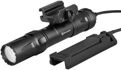 OLIGHT ODIN 2000 LUMENS RECHARGEABLE TACTICAL FLASHLIGHT WITH REMOTE SWITCH, 300M BEAM, BLACK